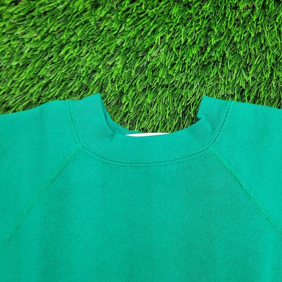 Vintage Tultex Raglan Sweatshirt Large 22x23 Cropped USA - Picture 11 of 15